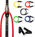 Space Saver Gym Resistance Bands Wall Anchor 1 Rail Kit - Compact Home