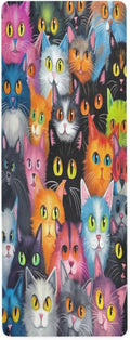 Cute Cats Yoga Mat Thick Non Slip Workout Mat - Comfortable Grip
