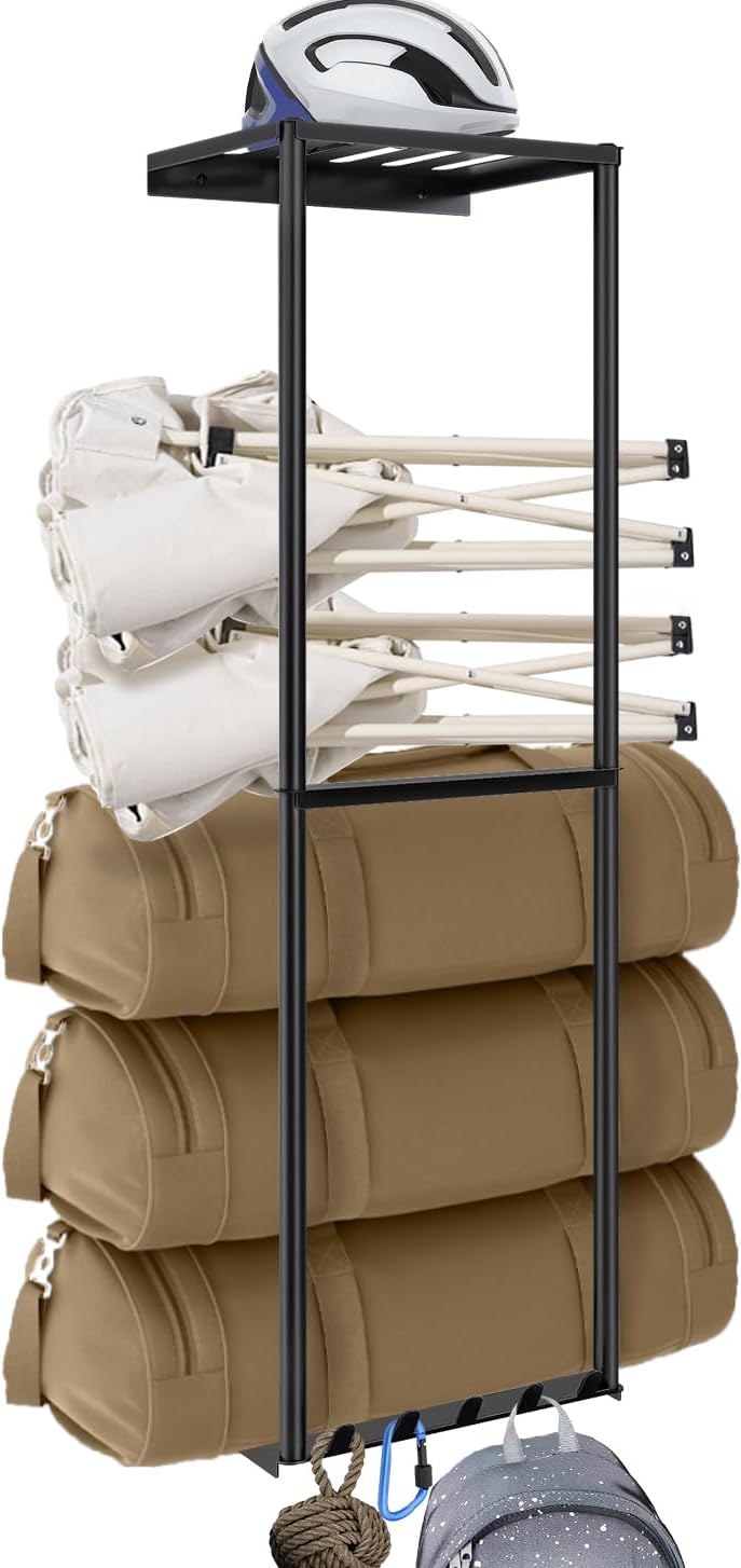 Garage Wall Organizer for Camping Chairs