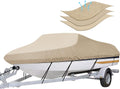 Trailerable Boat Cover 14-16 ft Heavy Duty Waterproof Tarp - Secure