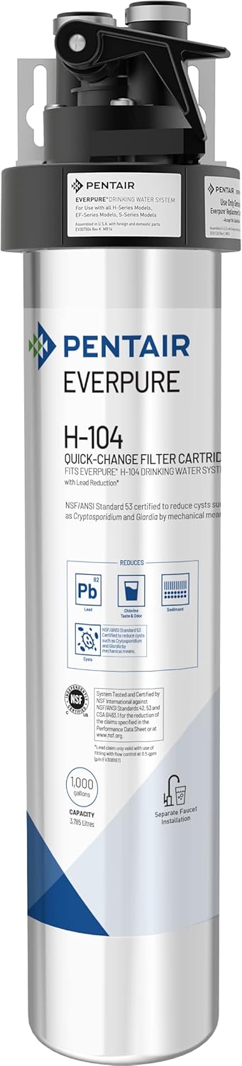 Pentair Everpure H-104 Drinking Water System for Cleaner Water