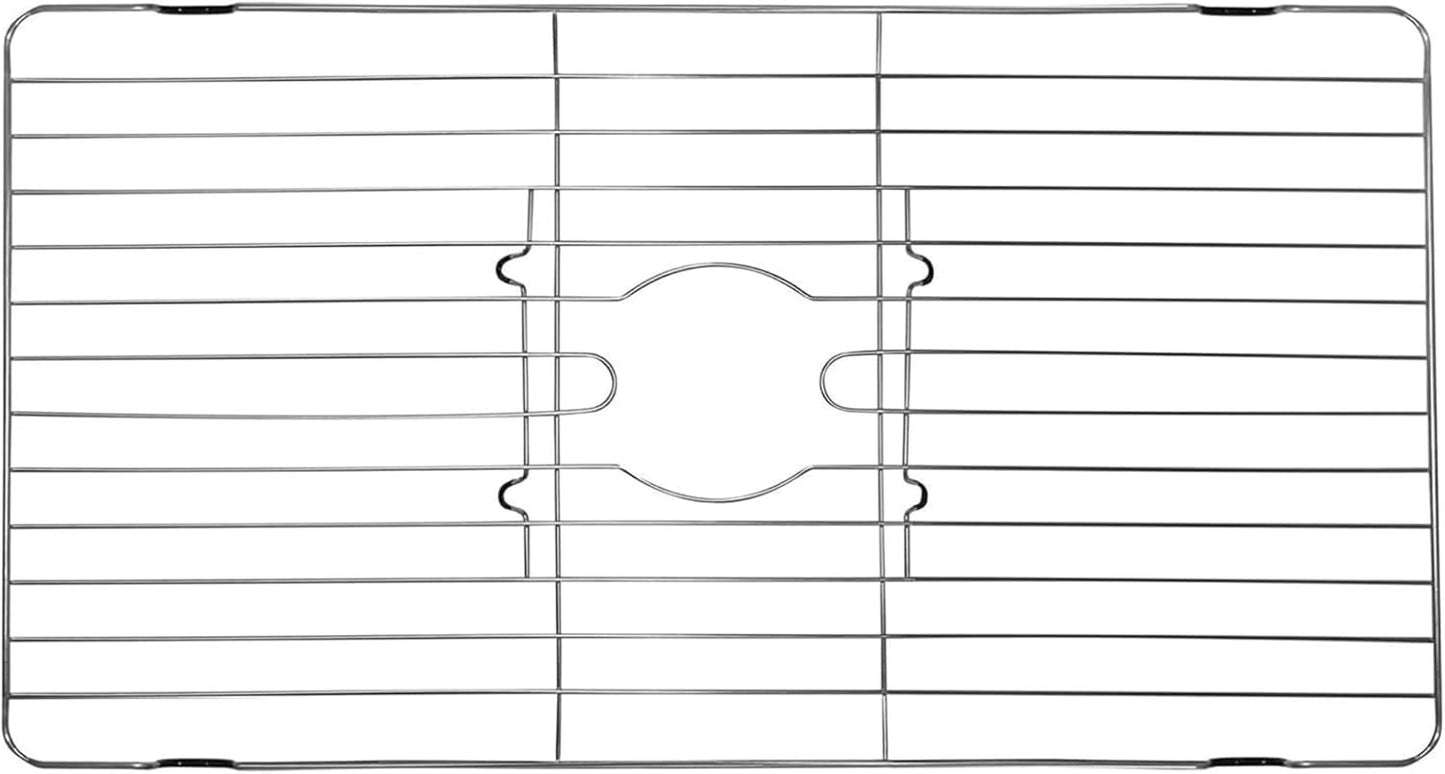 Stainless Steel Sink Protector Mat for Kitchen Sinks 24 x 12 x 1