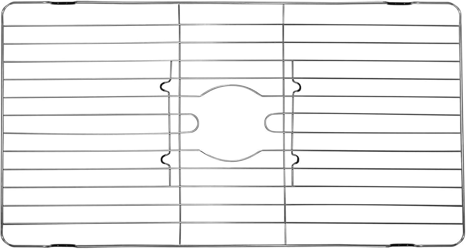 Stainless Steel Sink Protector Mat for Kitchen Sinks 24 x 12 x 1