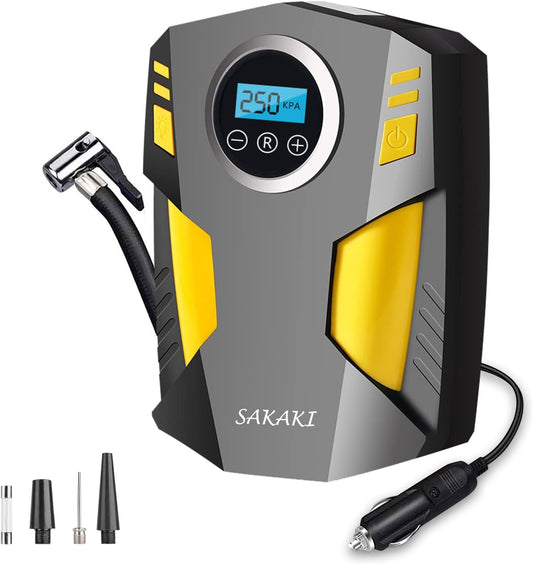 SAKAKI Portable Tire Inflator - Fast Inflate Anytime, Anywhere