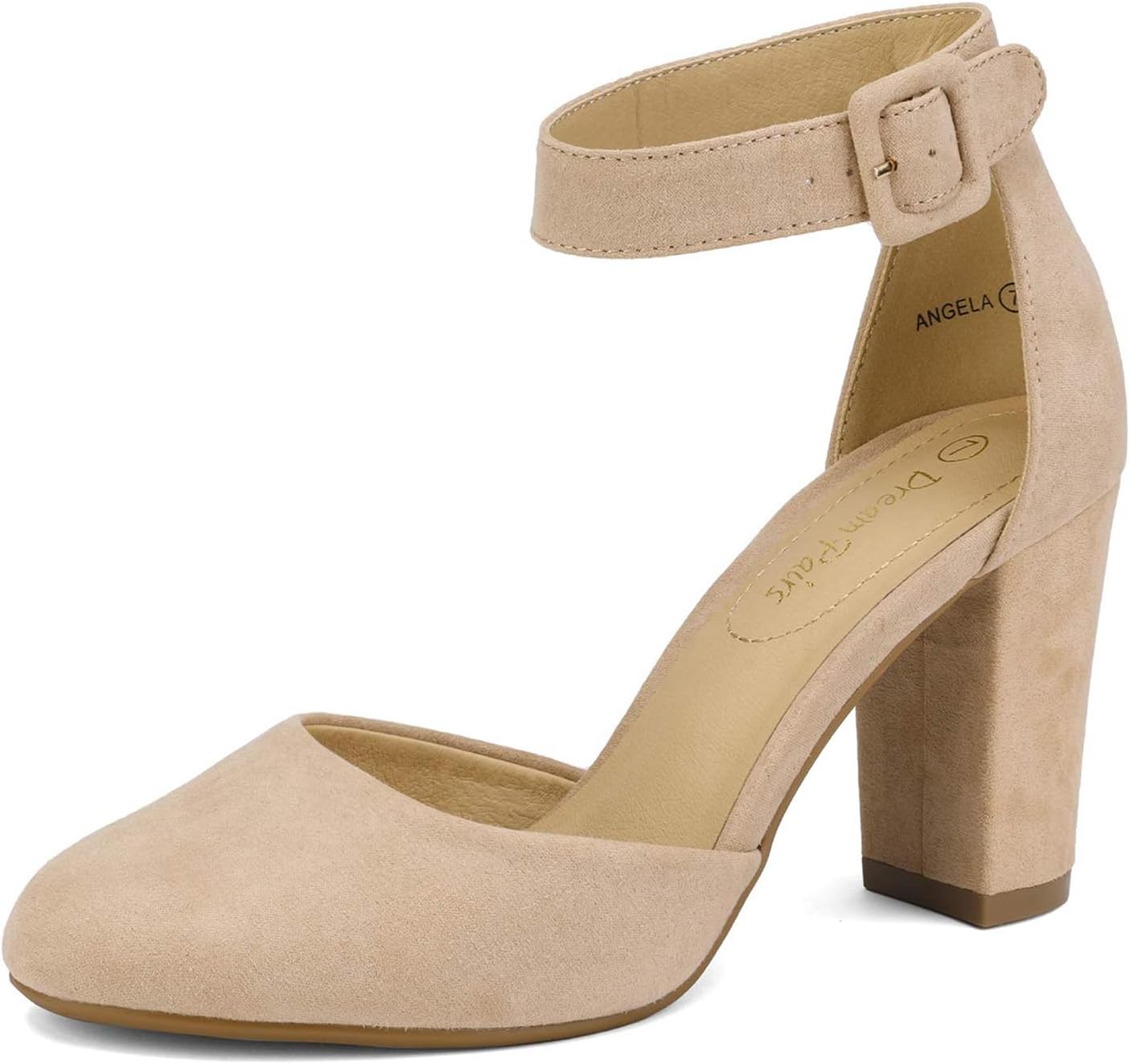 DREAM PAIRS Women's High Heel Ankle Strap Wedding Pumps Shoes