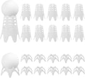 PEUTIER Golf Tees Set - Durable Practice Tees for Ultimate Driving Range Experience!