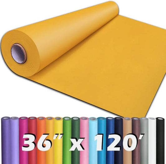 PerkHomy 36in x 120in Orange Kraft Paper Roll for Crafting Needs