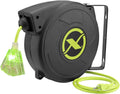 Flexzilla Retractable Extension Cord Reel 50 ft - Durable, Accessible