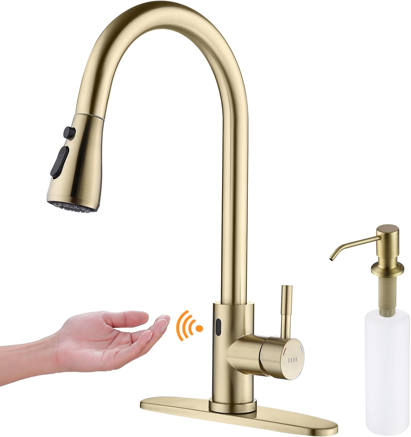 Touchless Faucet with Pull Down Sprayer for Kitchen Sink