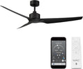 WAC Smart Fans Stella Ceiling Fan 60in Matte Black, Alexa & App Control