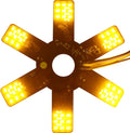 Air Cleaner LED Light 7.8in Dual Function Hex Style - Amber