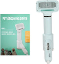 2-in-1 Dog Hair Dryer and Brush - Quiet Grooming for Small Dogs