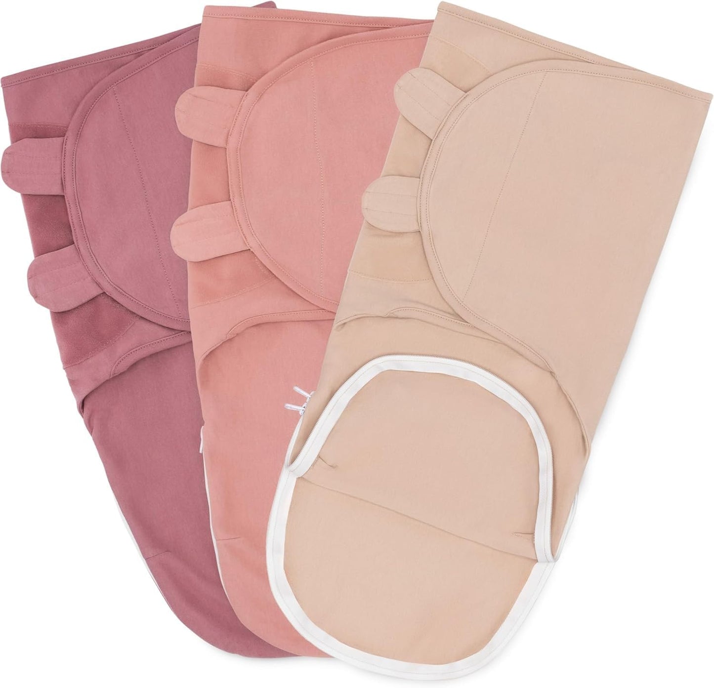 Comfy Cubs Easy Swaddle Blanket with Zipper Closure for Infants