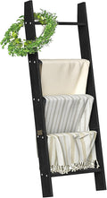 Blanket Ladders for The Living Room - 5-Tier Wall-Leaning Rack