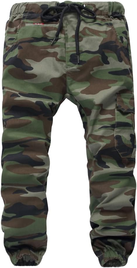 Boys Camo Pants for Kids - Versatile Cargo Joggers for Youth