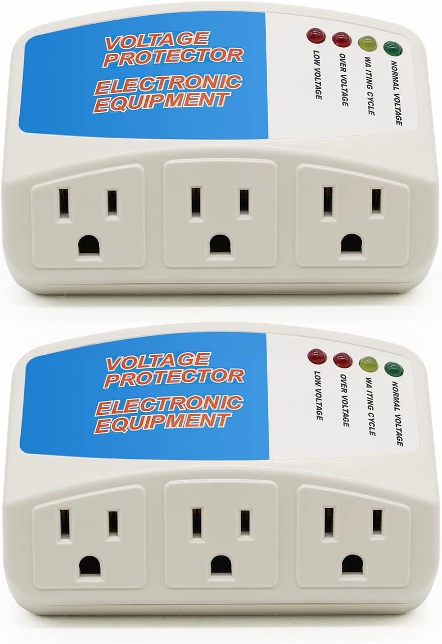 BSEED Surge Protector Power Strip for Home Appliances, 2 Pack