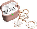 Bling AirPods 4 Case w/ LED, Women & Girls, Milk Tea