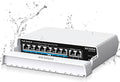 Outdoor Waterproof 8-Port PoE Switch with Gigabit Uplink - Rugged