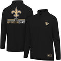 Ultra Game NFL Official Super Soft Quarter Zip Long Sleeve T-Shirt If