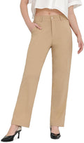 Bamans Dress Pants Women Work Tummy Control High Waisted - Polished 9