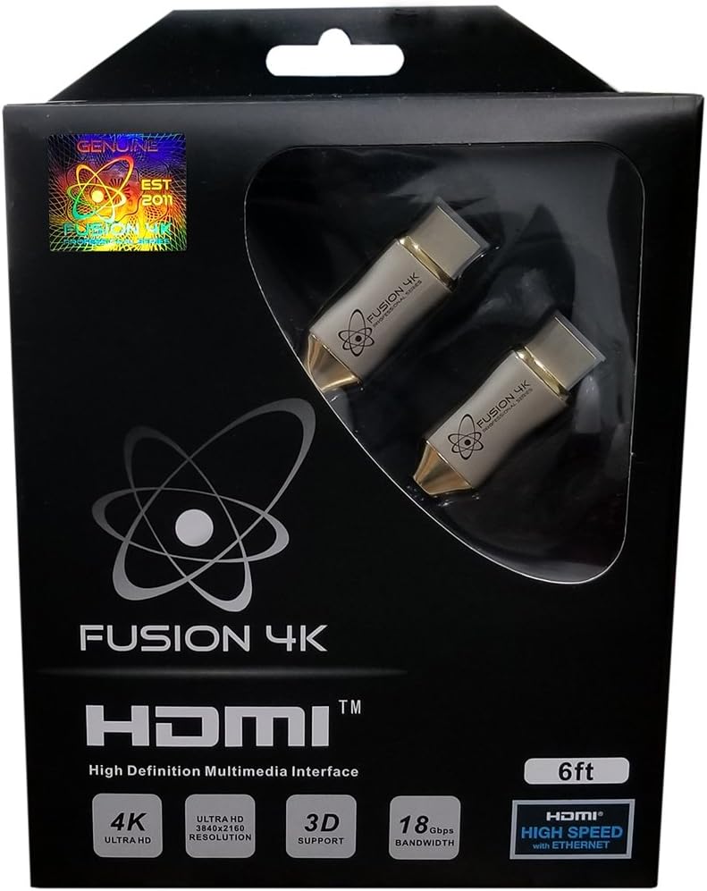 Ultra-Fast 4K @ 60Hz HDMI Cable - 6ft Fusion4k
