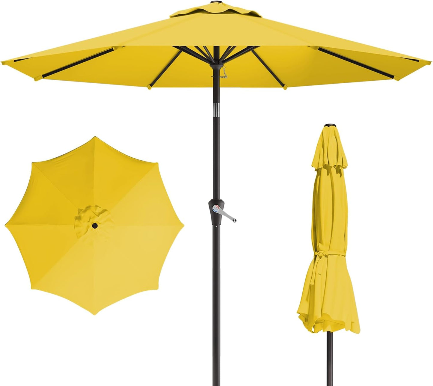 10FT Patio Umbrella with Push Button Tilt for Outdoor Spaces