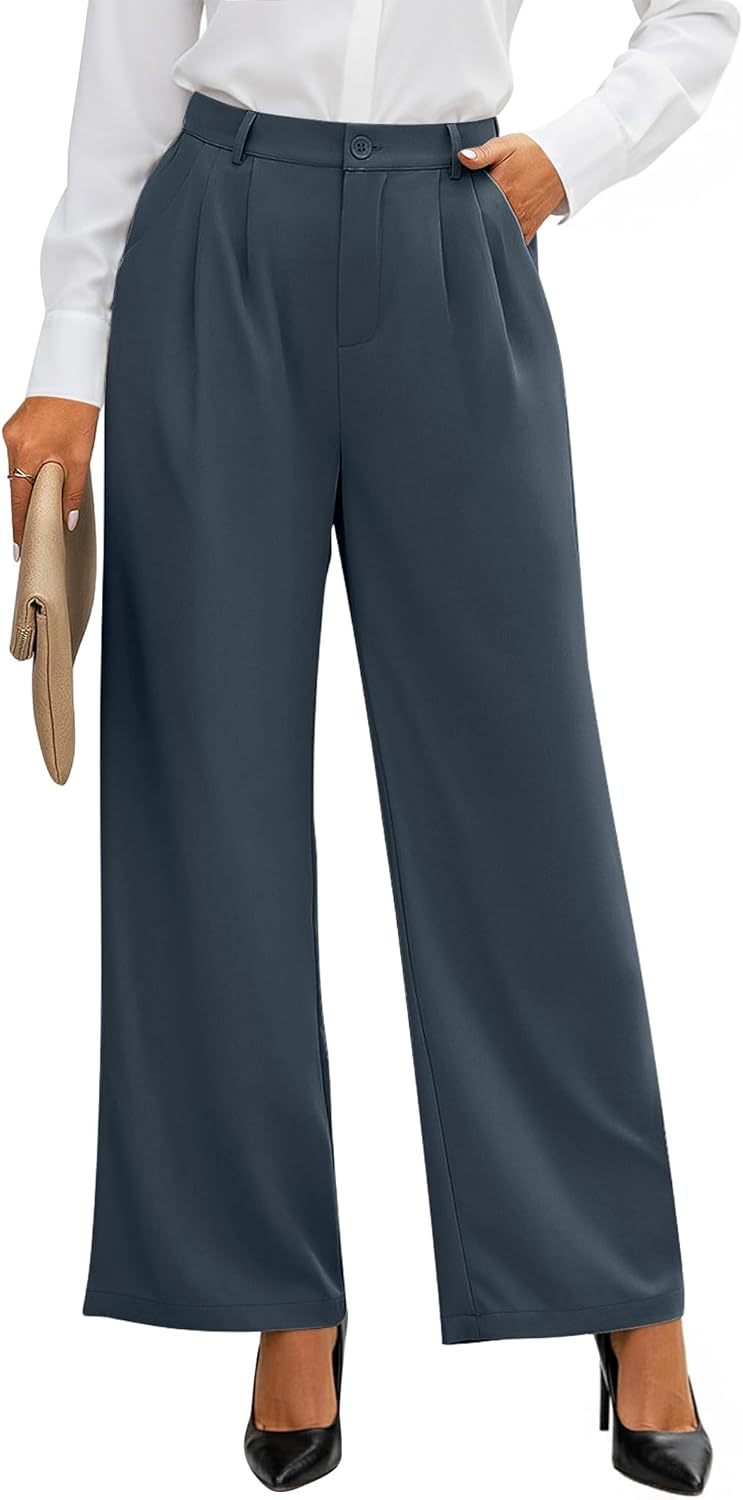 GRAPENT Wide Leg Pants for Women: Stylish High Waisted Trousers