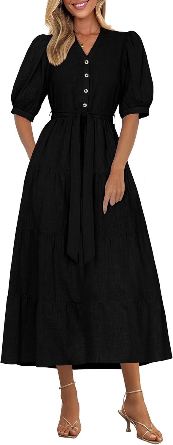 PRETTYGARDEN Summer Dresses for Women - Elegant Beach Style