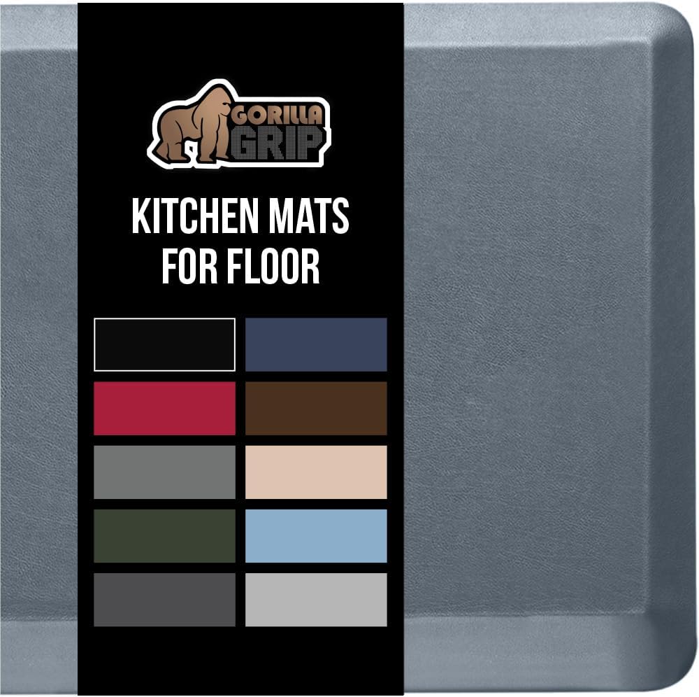 GORILLA GRIP Comfortable Cushioned Kitchen Mats for Floor