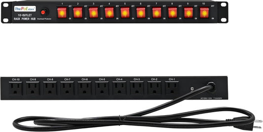 Network-Grade Surge Protection Power Strip - Ideal for Server Racks