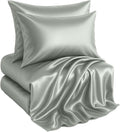 Casa Platino King Size Satin Sheets Set - Super Soft Mineral