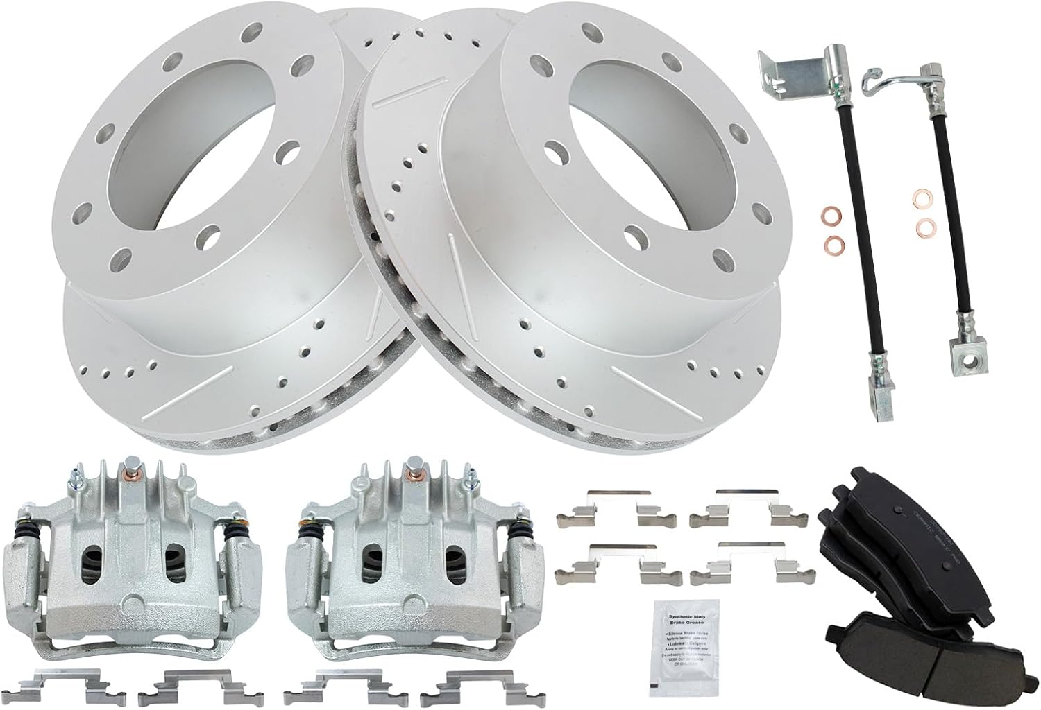 TRQ Brake Pad & Rotor Kit for 2002-2004 Ford Super Duty