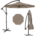 Cantilever Umbrella with Cross Base, 10FT Shade - Offset Outdoor