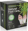 Bamboo Foot Pads 200 Pack - Natural Sleep & Daily Relaxation