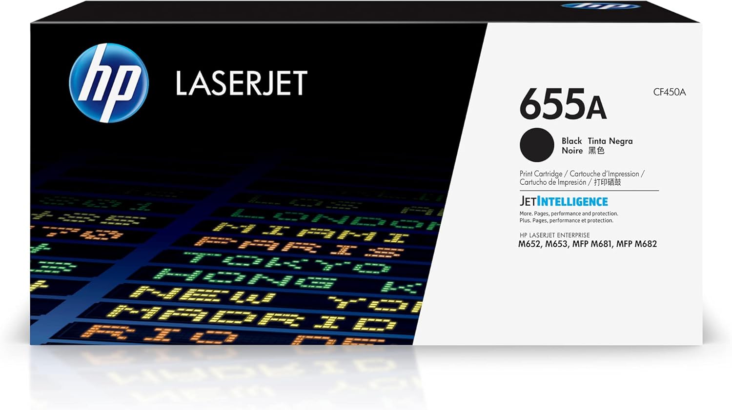 HP 655A Black Toner | Compatible with HP Color LaserJet | CF450A