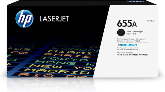 HP 655A Black Toner | Compatible with HP Color LaserJet | CF450A