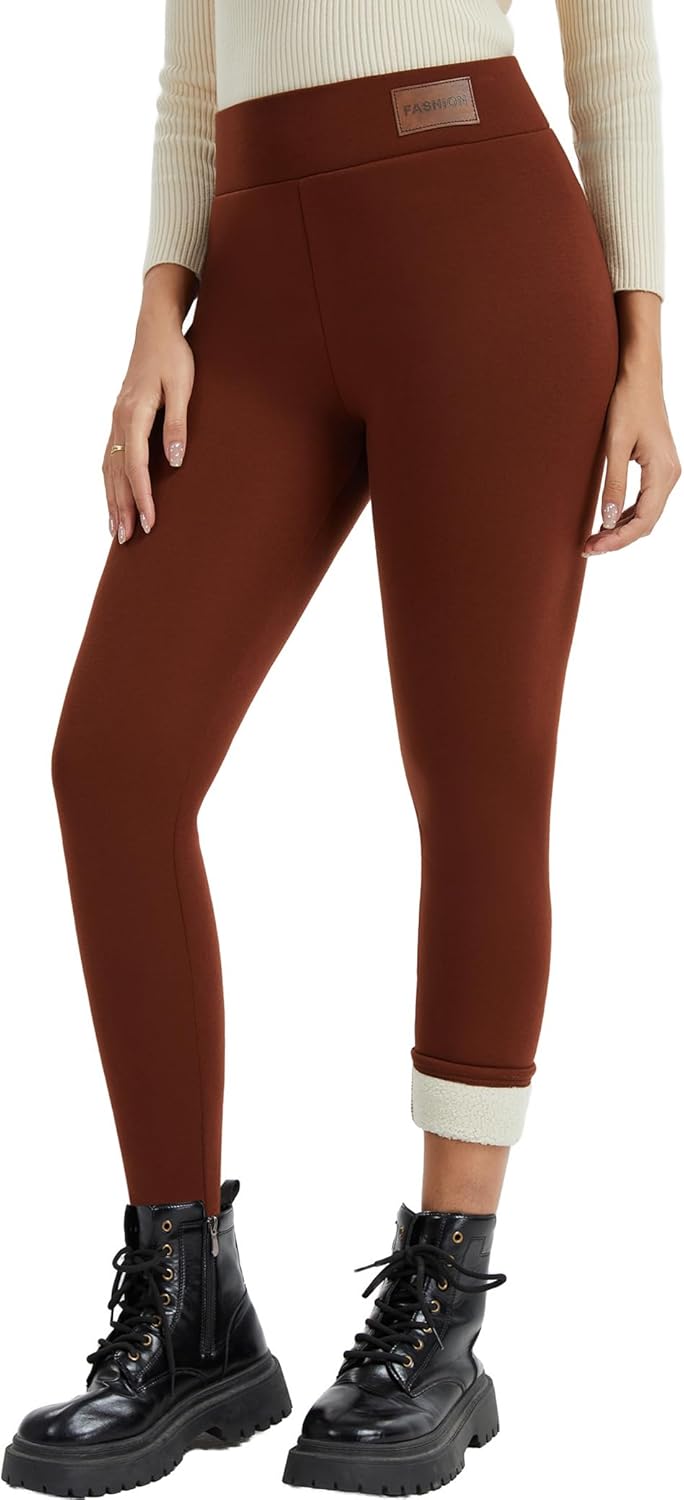 Women's Thermal Fleece Lined Leggings for Winter Warmth