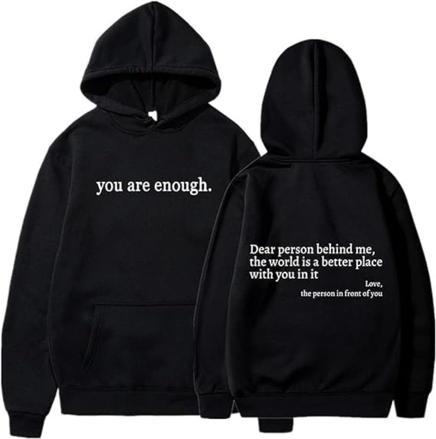 You Are Enough Long Sleeve Hoodie