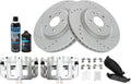 TRQ Front Brake Pad & Rotor Kit Compatible with 2009-2018 Ford