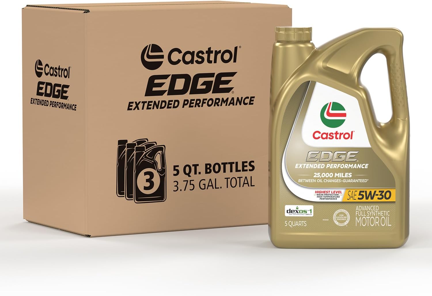 Castrol EDGE Extended Performance 5W-30 Full Synthetic Oil Pack
