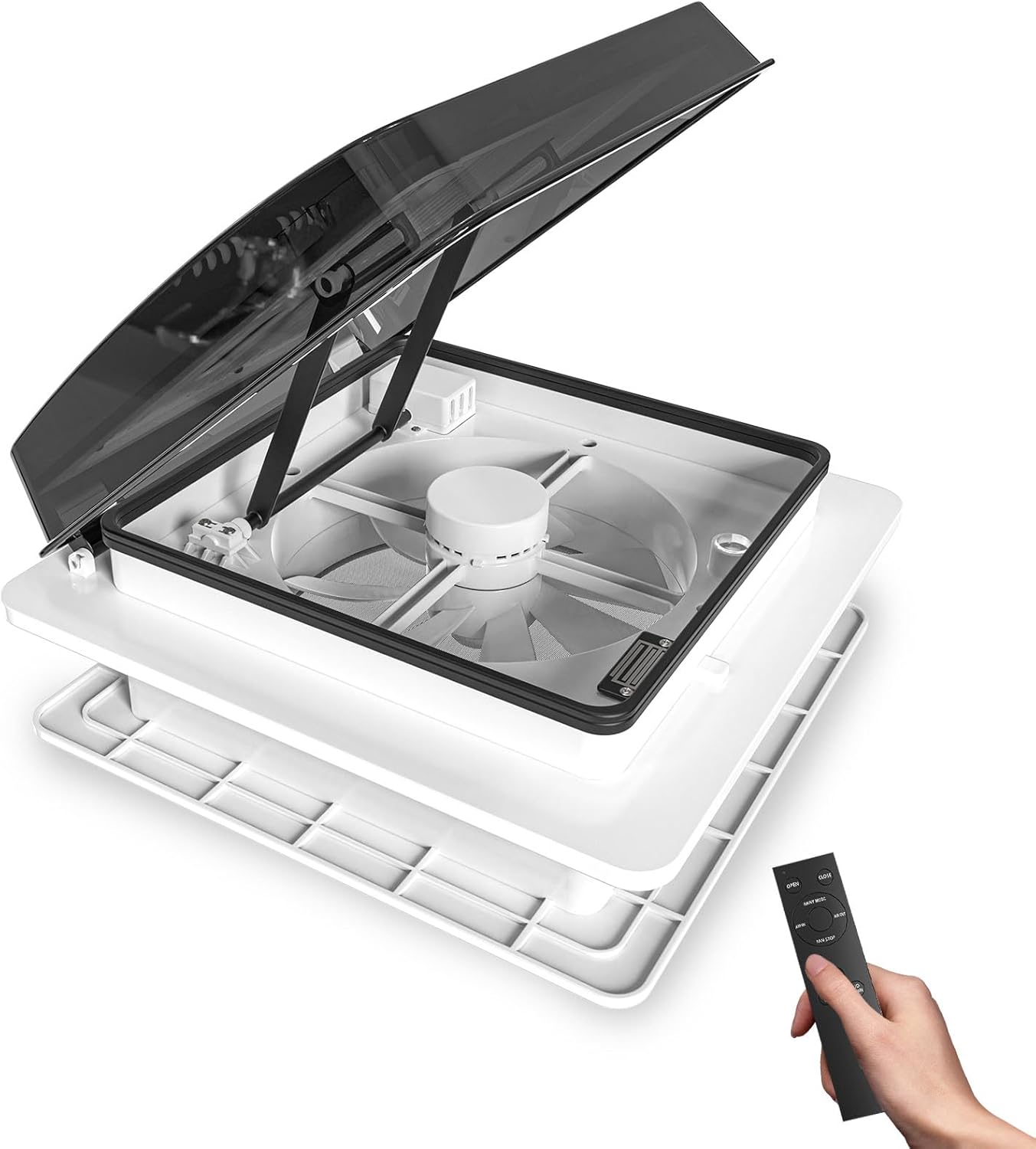 2012 Air Max 14in Vent RV Roof Vent with Ultra Low Sound