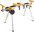 Portable Miter Saw Stand with 6.75 in Wheels - Stable, Mobile