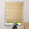 Sheer Bamboo Roman Shades with Valance - Petite Rustique 20in x 60in