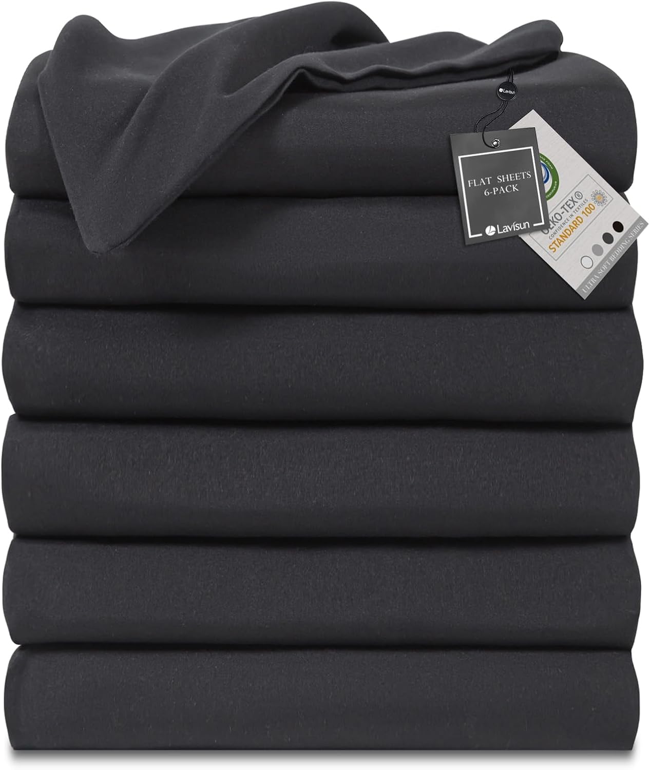 Lavisun King Flat Sheet Set - Ultra Soft Microfiber Sheets