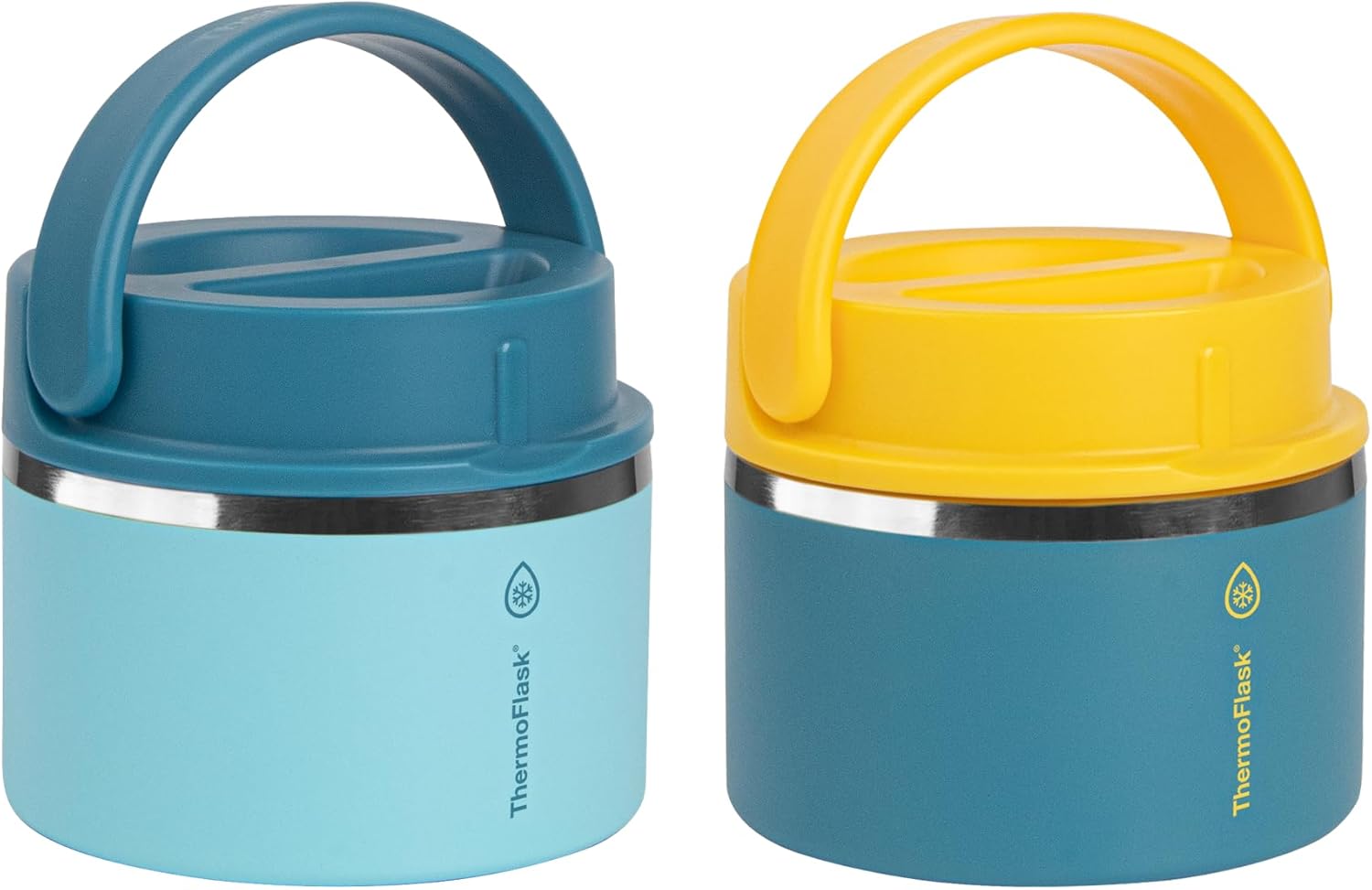 ThermoFlask 12 oz Double Wall Insulated Food Jar, 2-Pack