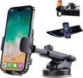 Car Phone Holder Mount 3 in 1 - Strong Suction for Dash, Windshield