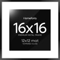 Homeforia 16x16 Picture Frame Black for Stylish Art Display