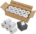 Thermal Receipt Paper Rolls 3-1/8 in x 119 ft - 50 Rolls per Case