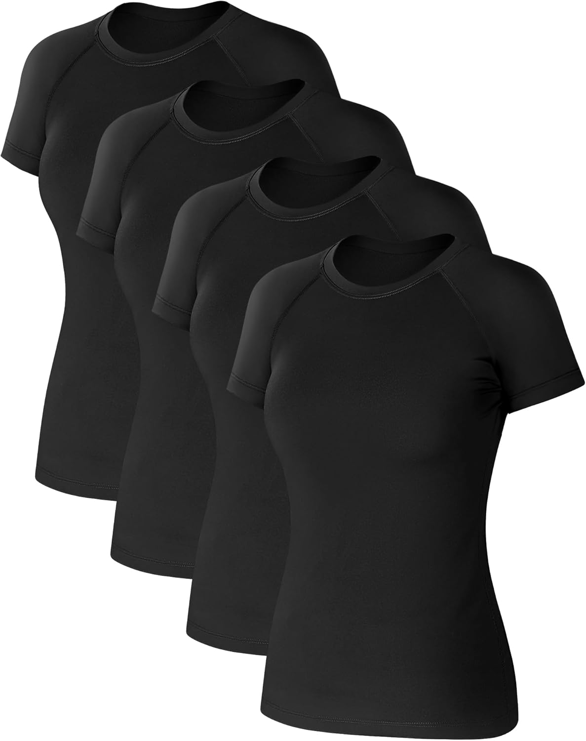 Coume Women's Compression Shirts for Gym Sports Gear Quick Dry