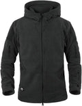 Men's Tactical Fleece Hoodie Jacket - 7-Pocket Warm Military Style
